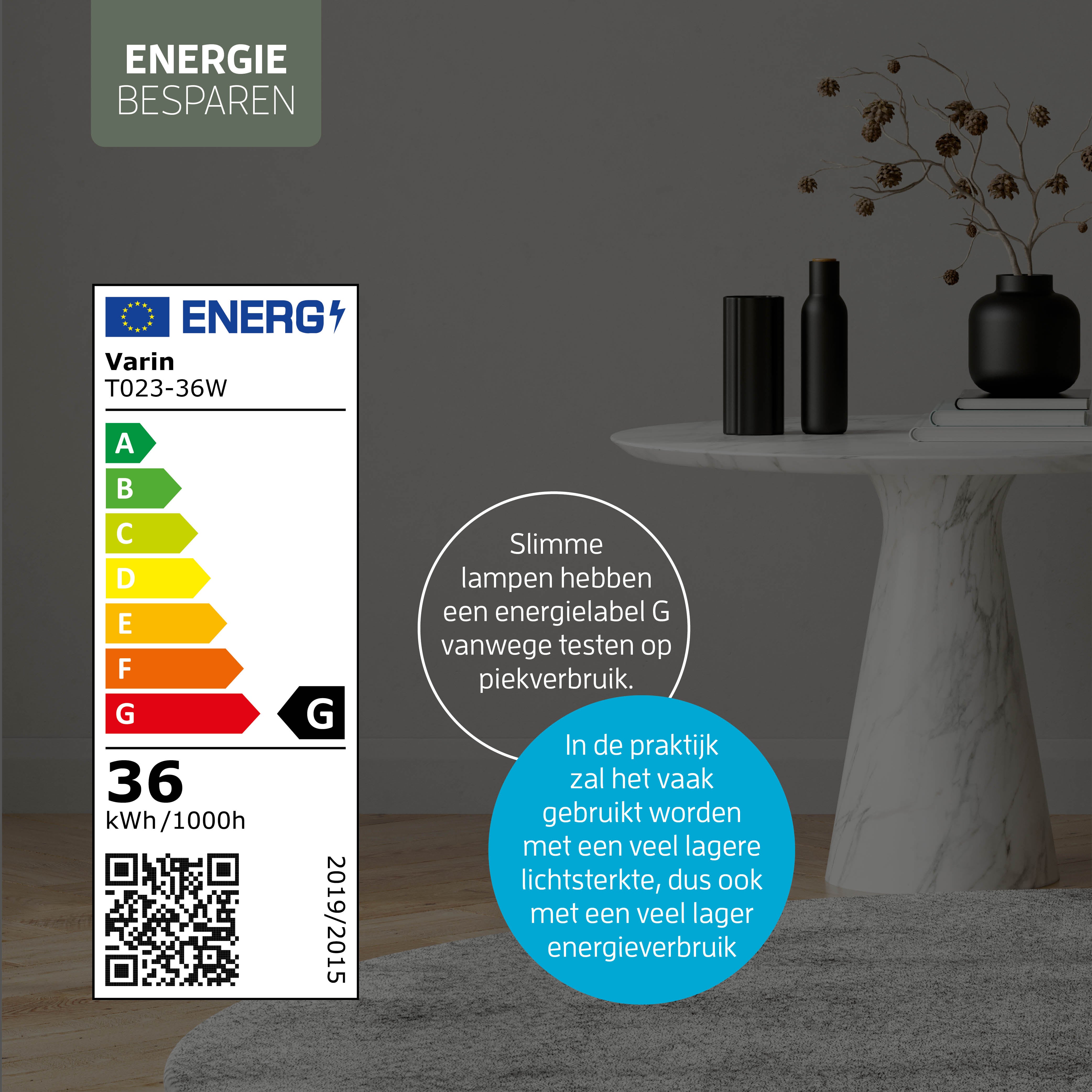 Varin Bluetooth LED Plafondlamp badkamer RGBW (CCT) - 40 cm - incl Bluetooth speaker