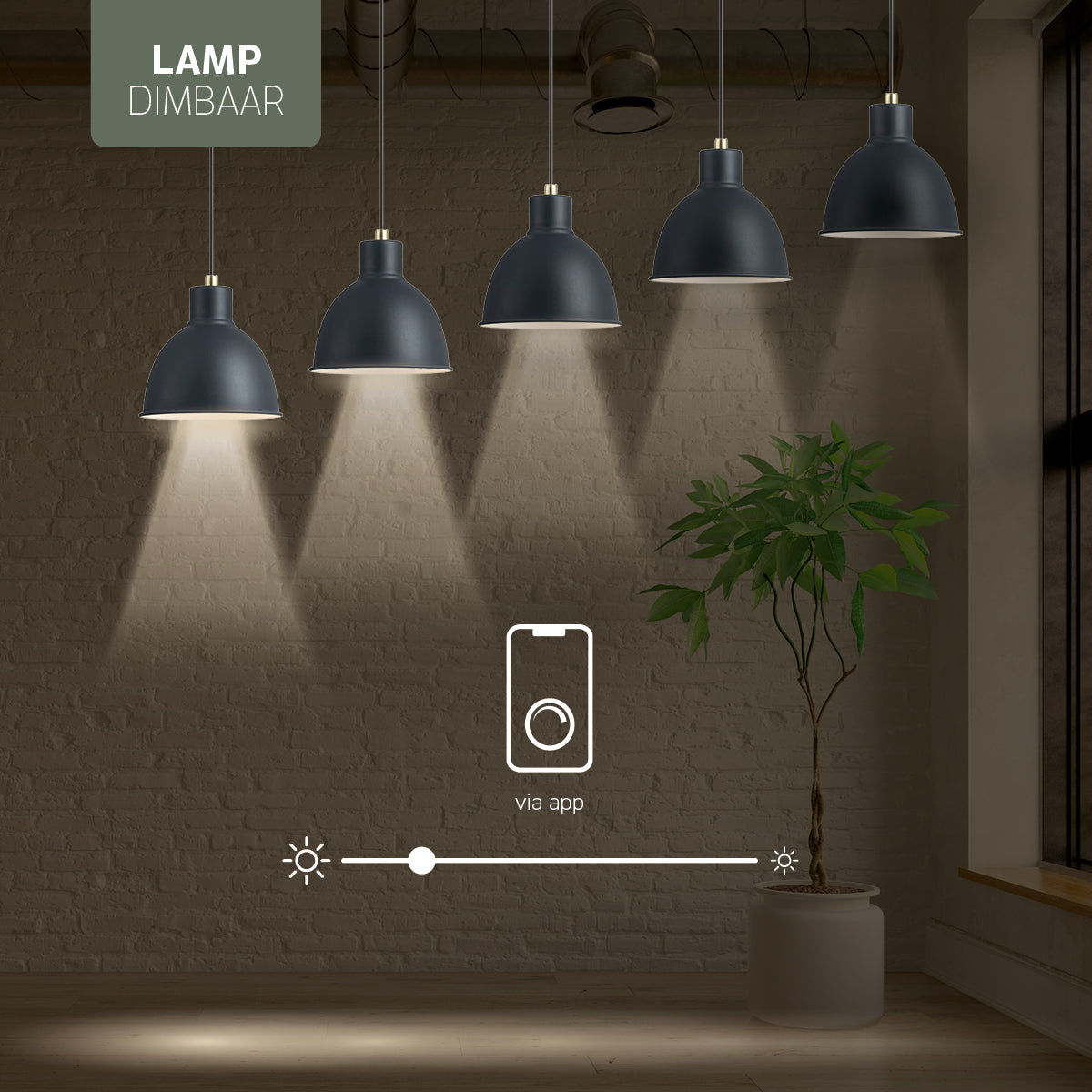 Varin Smart Wifi Stehleuchte mit Fächern – Schwarzer Schirm – 160 cm hoch – inkl. LED-Lampe E27 - 1800-2700K (CCT) - Tuya