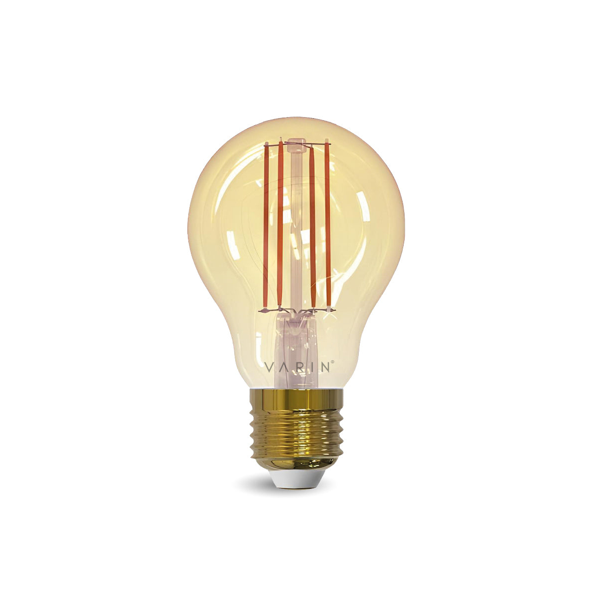 Varin Smart Wifi LED Filament Lamp E27 - 5W - A60 - Extra warm wit - 1800-2700K (CCT) - Tuya - 3 Pack