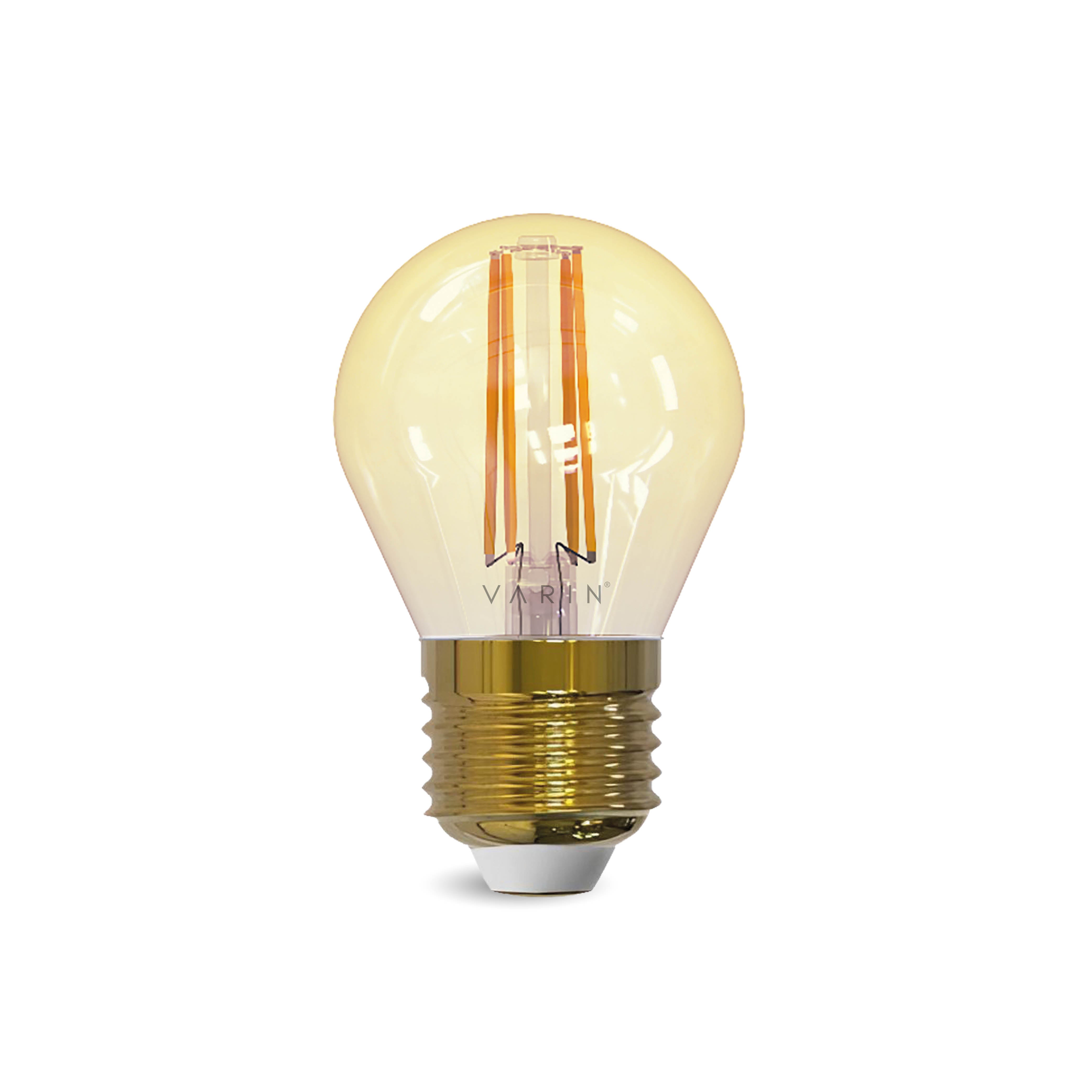 Varin Smart Wifi LED Filament Lamp E27 - 5W - G45 - Extra warm wit - 1800-2700K (CCT) - Tuya
