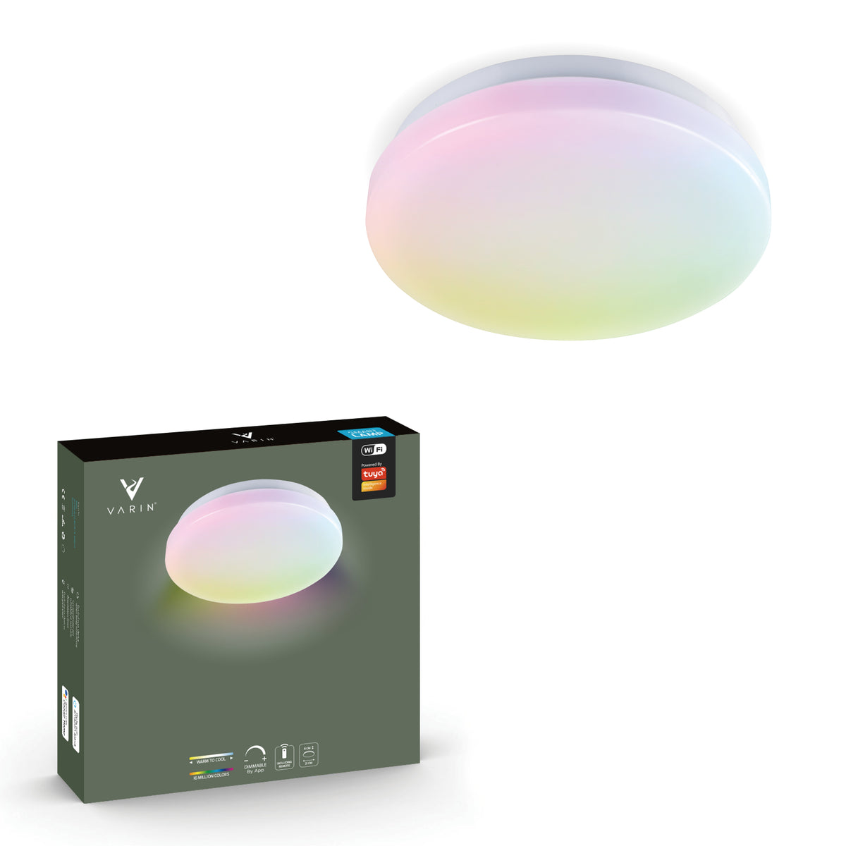 Compacte Smart Wifi LED Plafondlamp 21 cm Compacte Smart Wifi LED Plafondlamp 21 cm