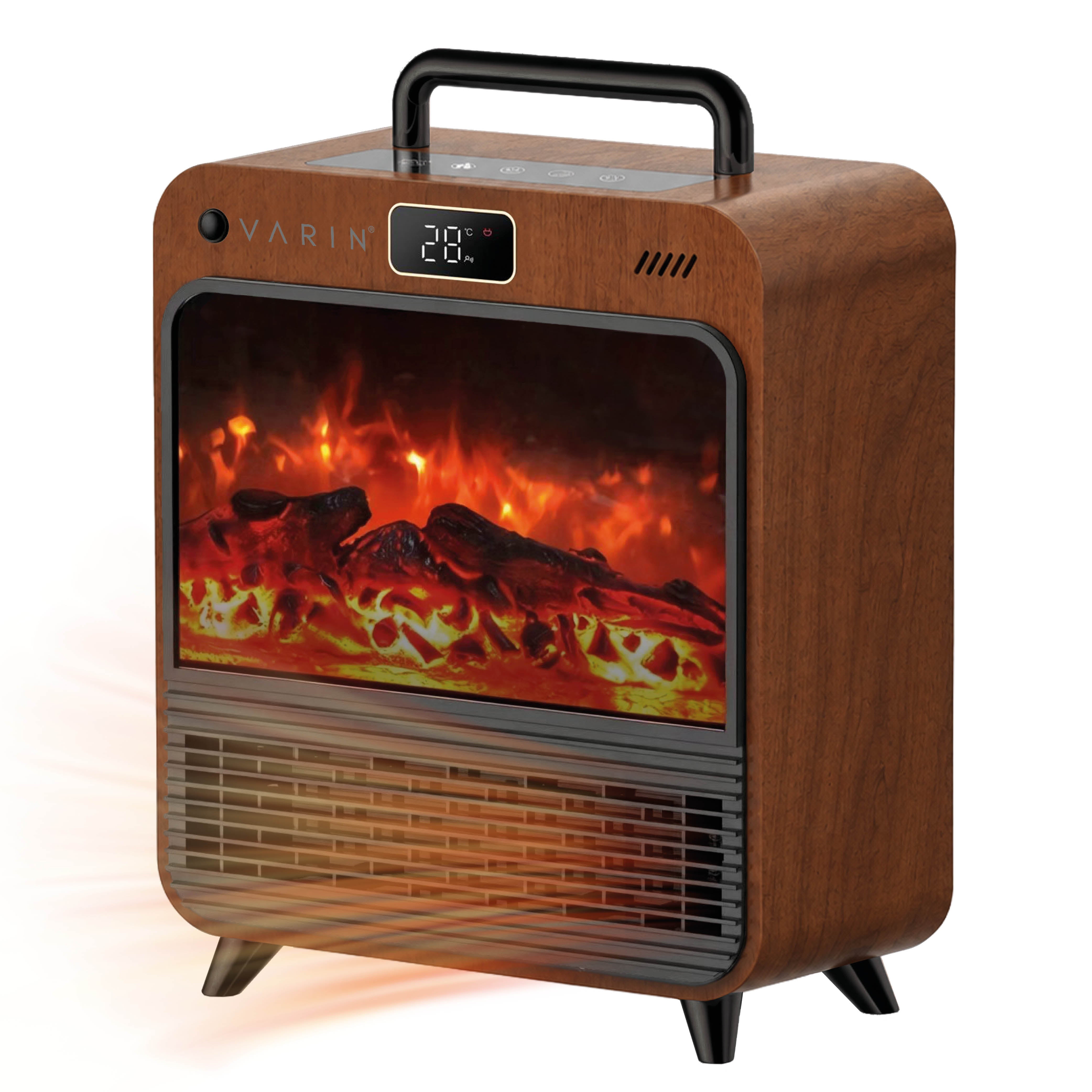 H003 1500W Brown woodlook flame